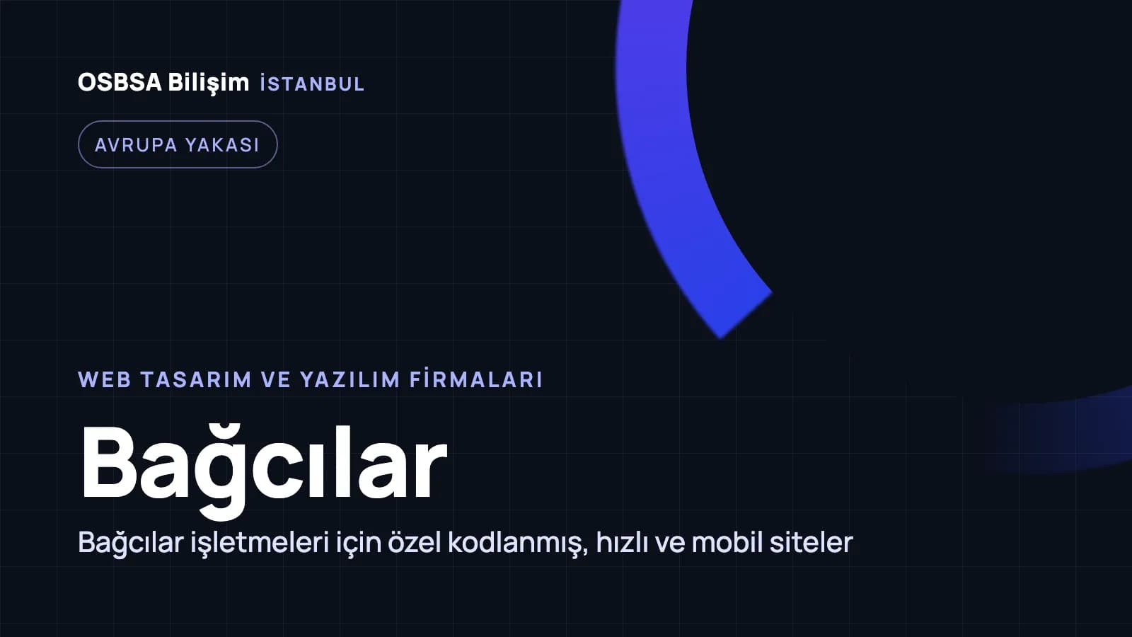 Bağcılar web tasarım firmaları, Bağcılar web yazılım ajansı