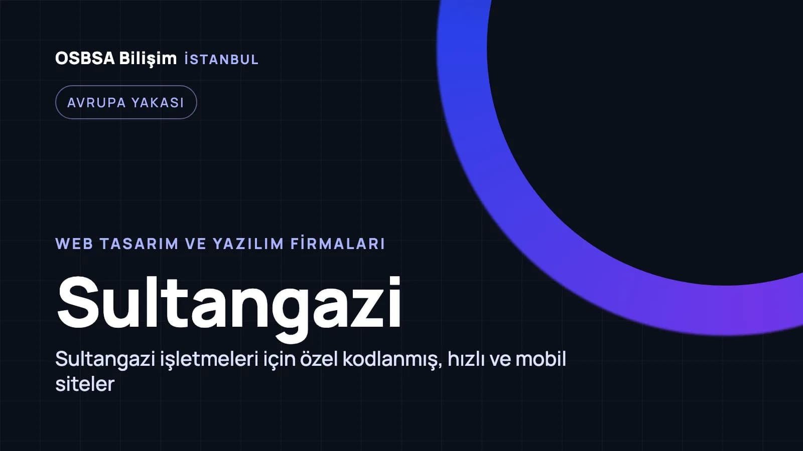 Sultangazi web tasarım firmaları, Sultangazi web yazılım ajansı