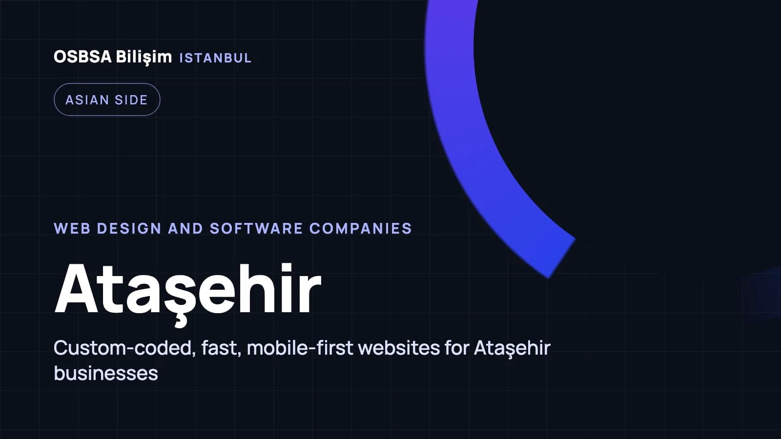 Ataşehir web design companies, Ataşehir web software agency