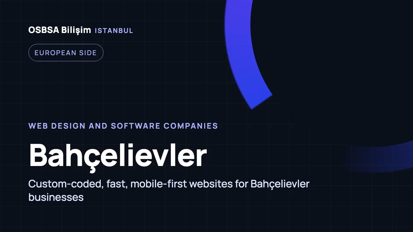 Bahçelievler web design companies, Bahçelievler web software agency
