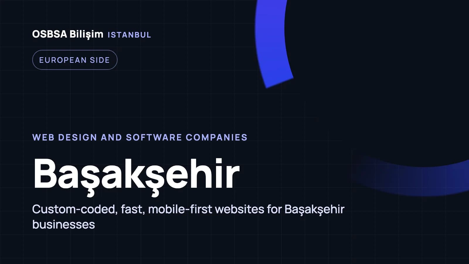 Başakşehir web design companies, Başakşehir web software agency