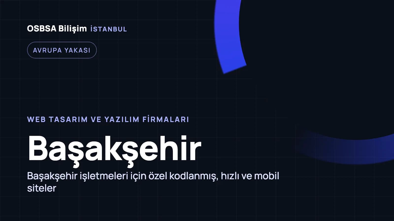 Başakşehir web tasarım firmaları, Başakşehir web yazılım ajansı
