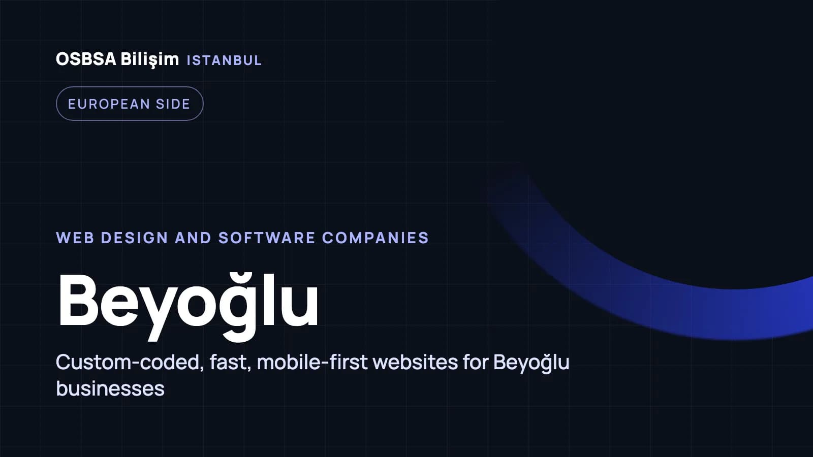 Beyoğlu web design companies, Beyoğlu web software agency