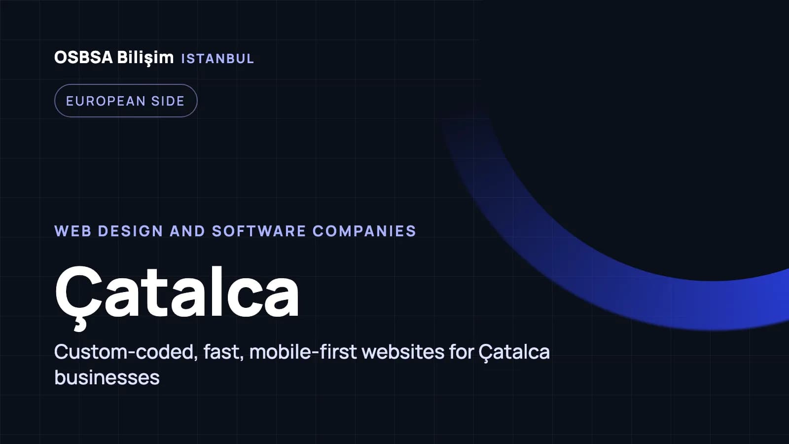 Çatalca web design companies, Çatalca web software agency