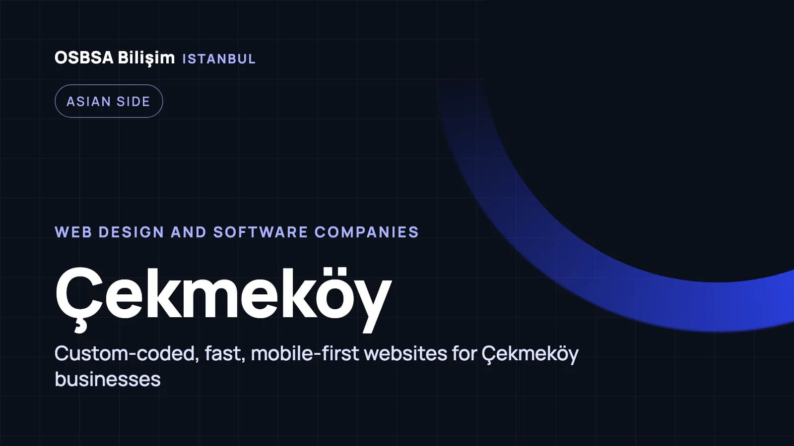 Çekmeköy web design companies, Çekmeköy web software agency