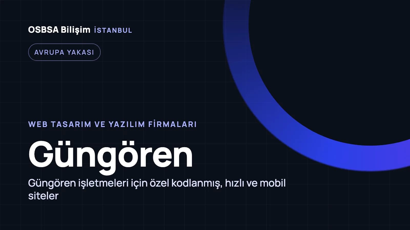 Güngören web tasarım firmaları, Güngören web yazılım ajansı