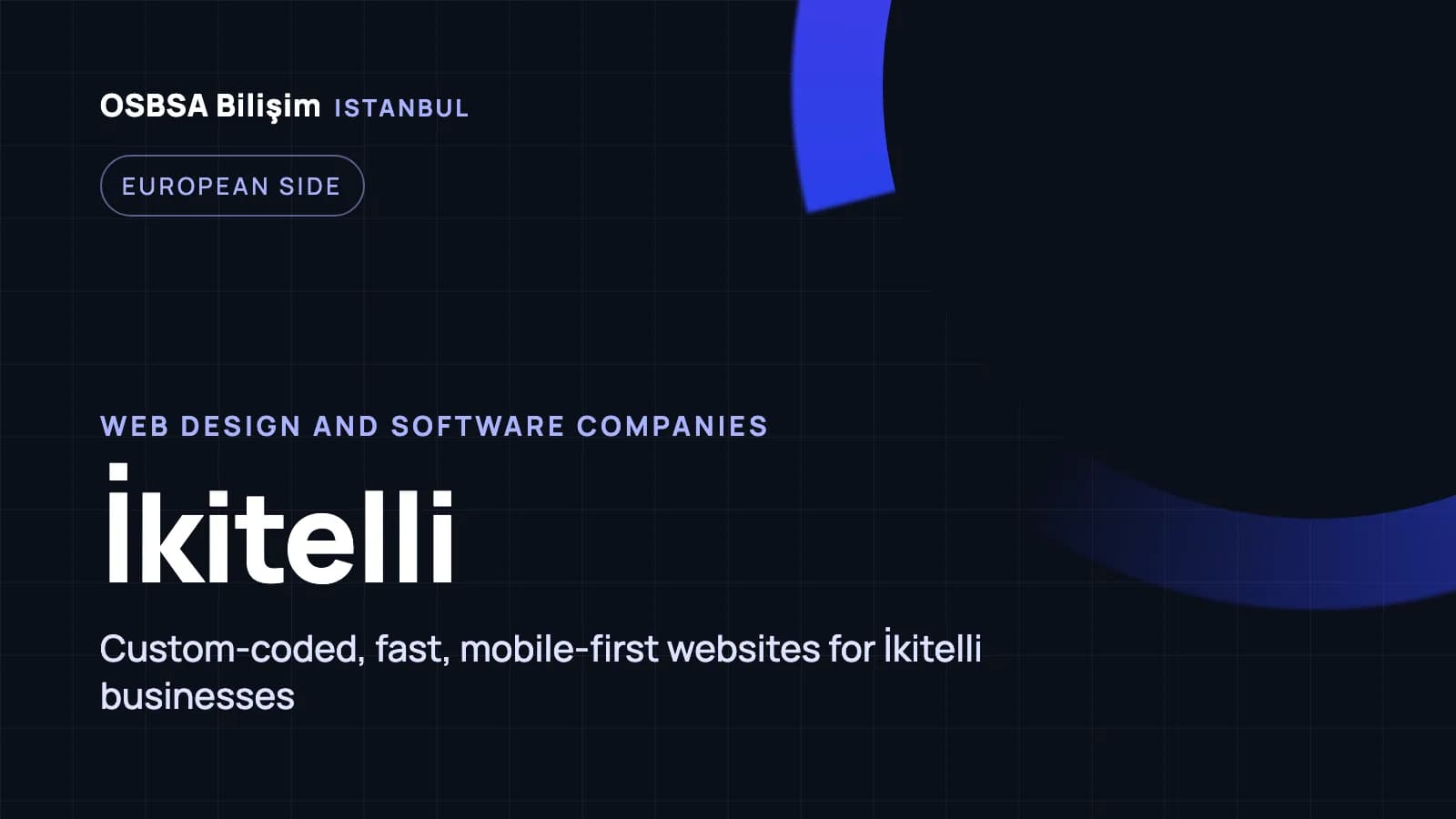 İkitelli web design companies, İkitelli web software agency