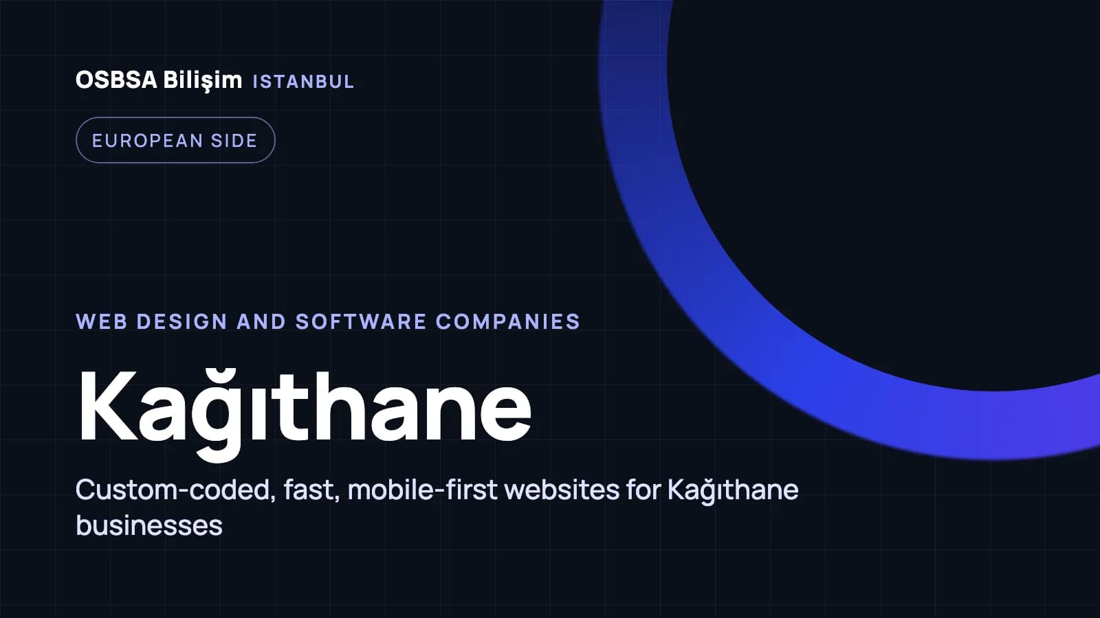 Kağıthane web design companies, Kağıthane web software agency
