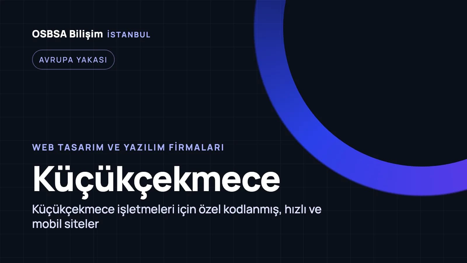 Küçükçekmece web tasarım firmaları, Küçükçekmece web yazılım ajansı