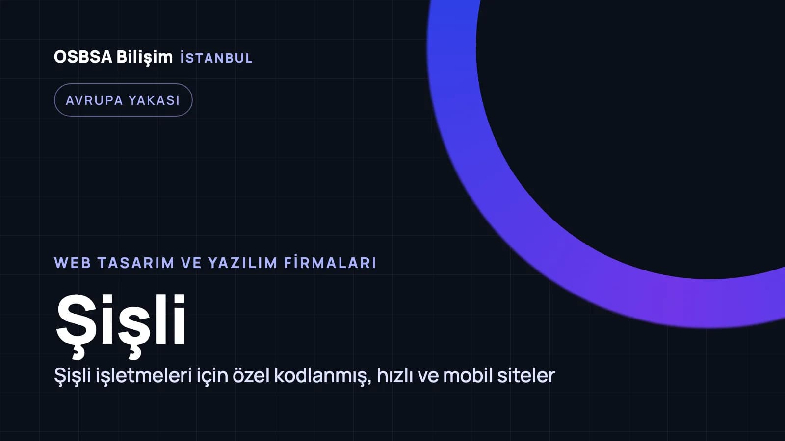 Şişli web tasarım firmaları, Şişli web yazılım ajansı