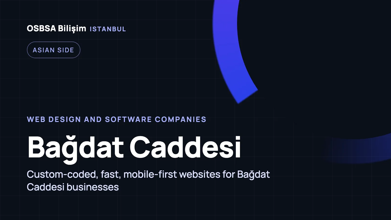 Bağdat Caddesi Web Design - OSBSA Bilişim