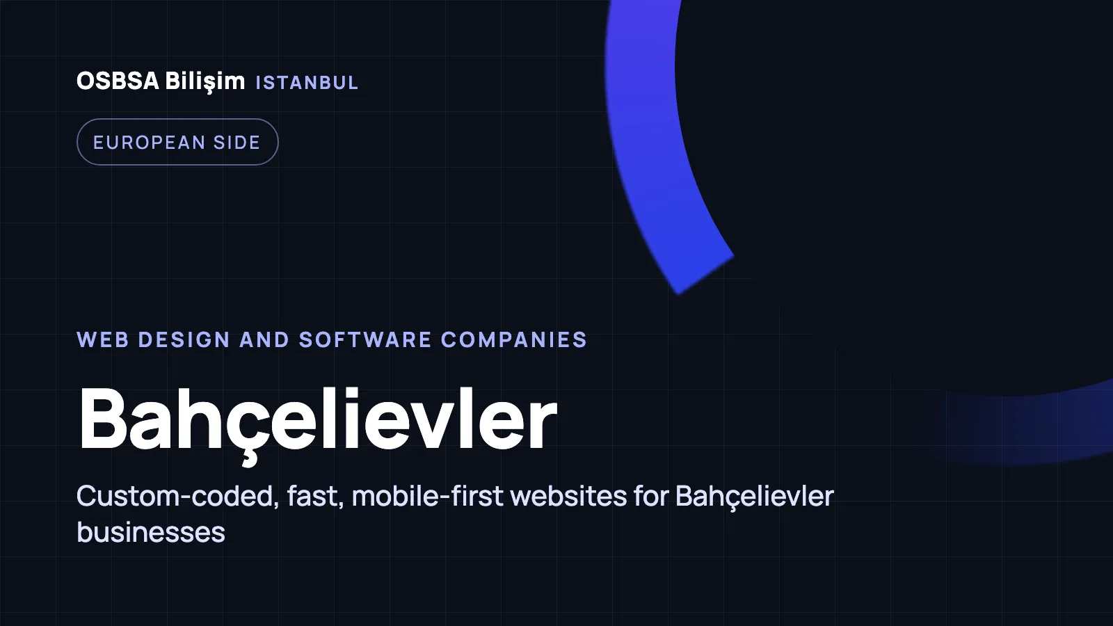 Bahçelievler Web Tasarım - OSBSA Bilişim