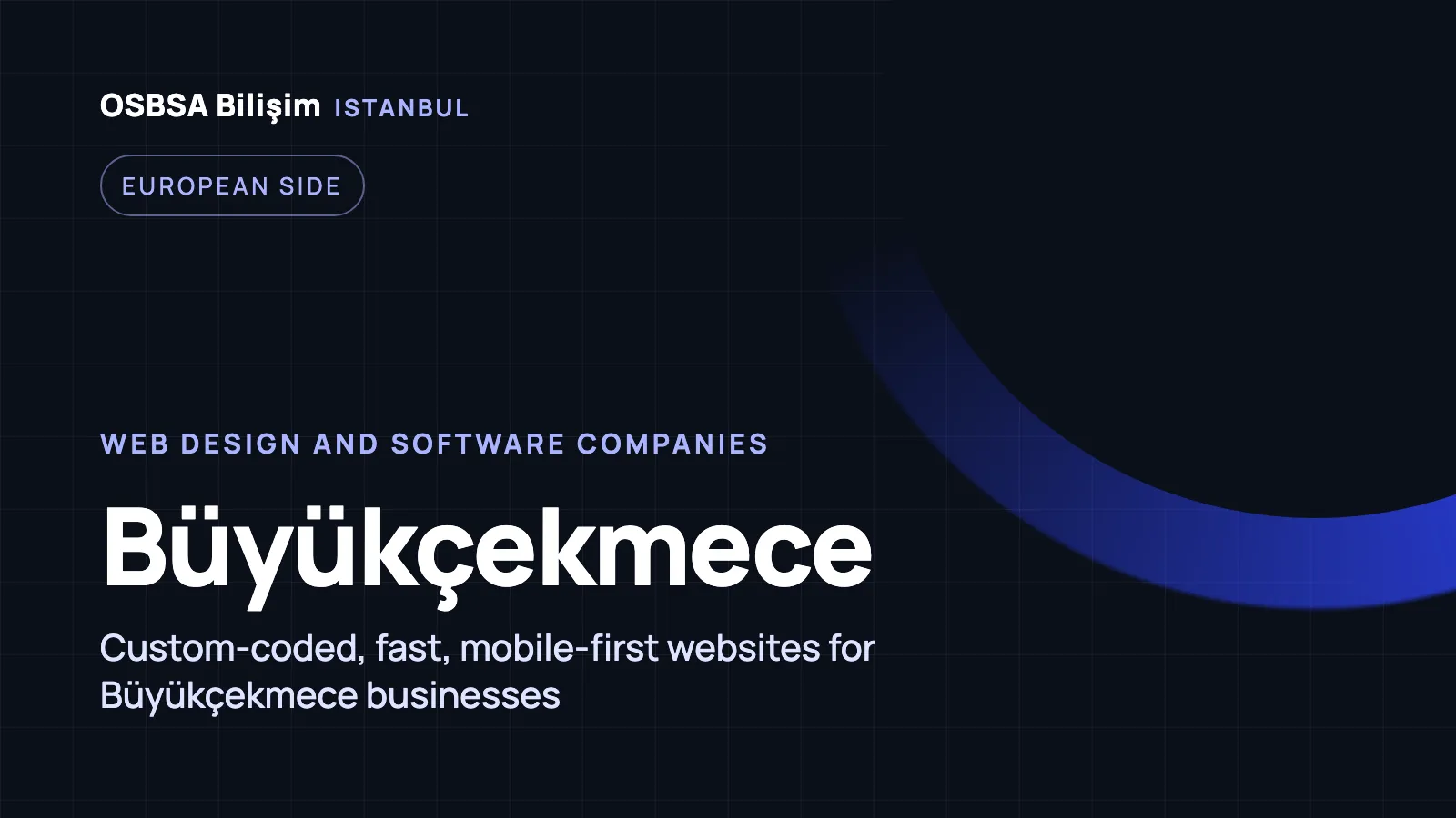 Büyükçekmece Web Design - OSBSA Bilişim