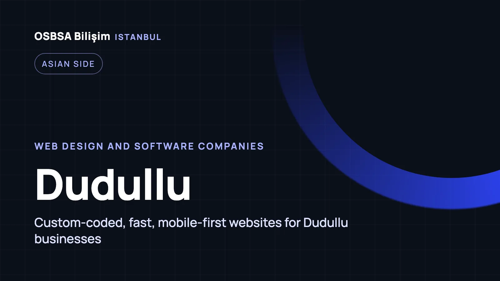 Dudullu Web Design - OSBSA Bilişim