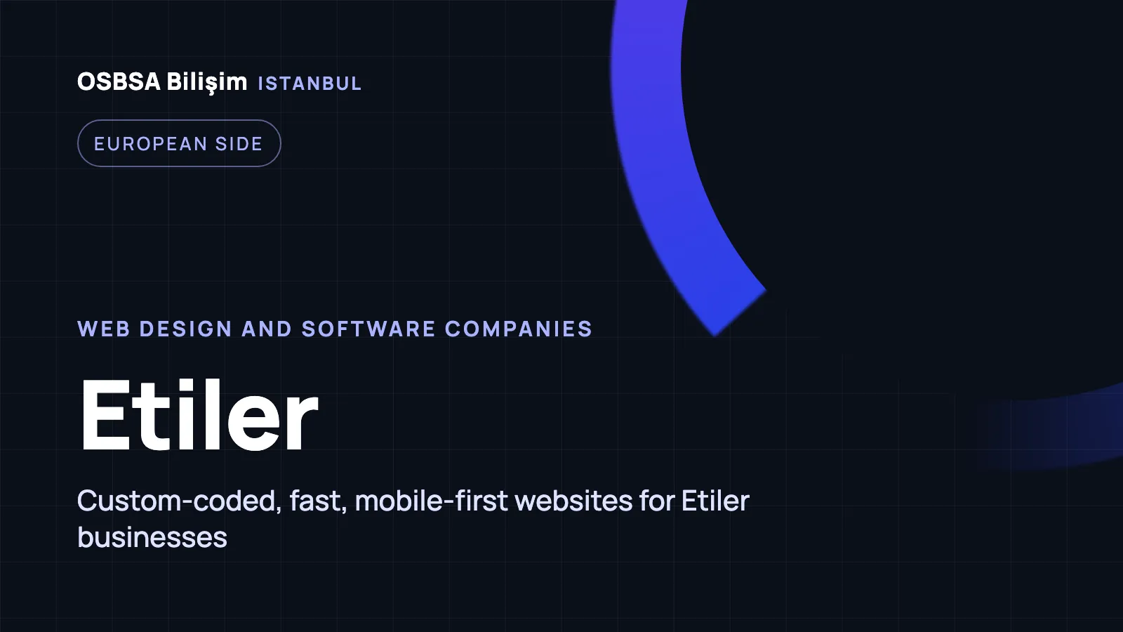 Etiler Web Design - OSBSA Bilişim