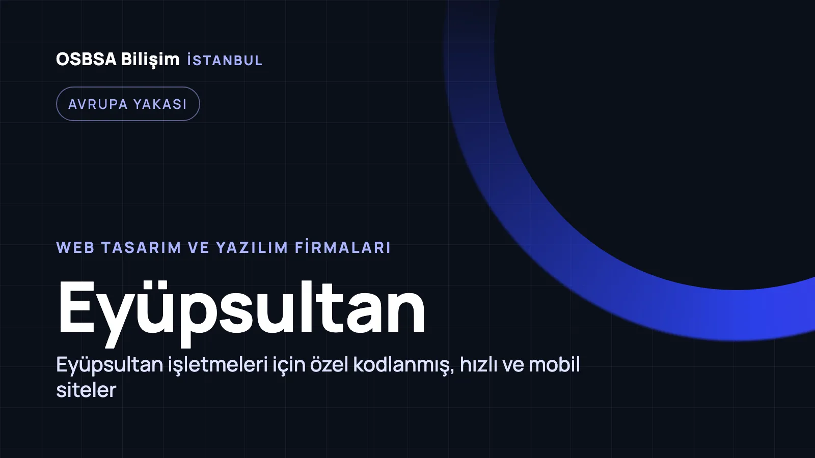 Eyüpsultan Web Tasarım - OSBSA Bilişim