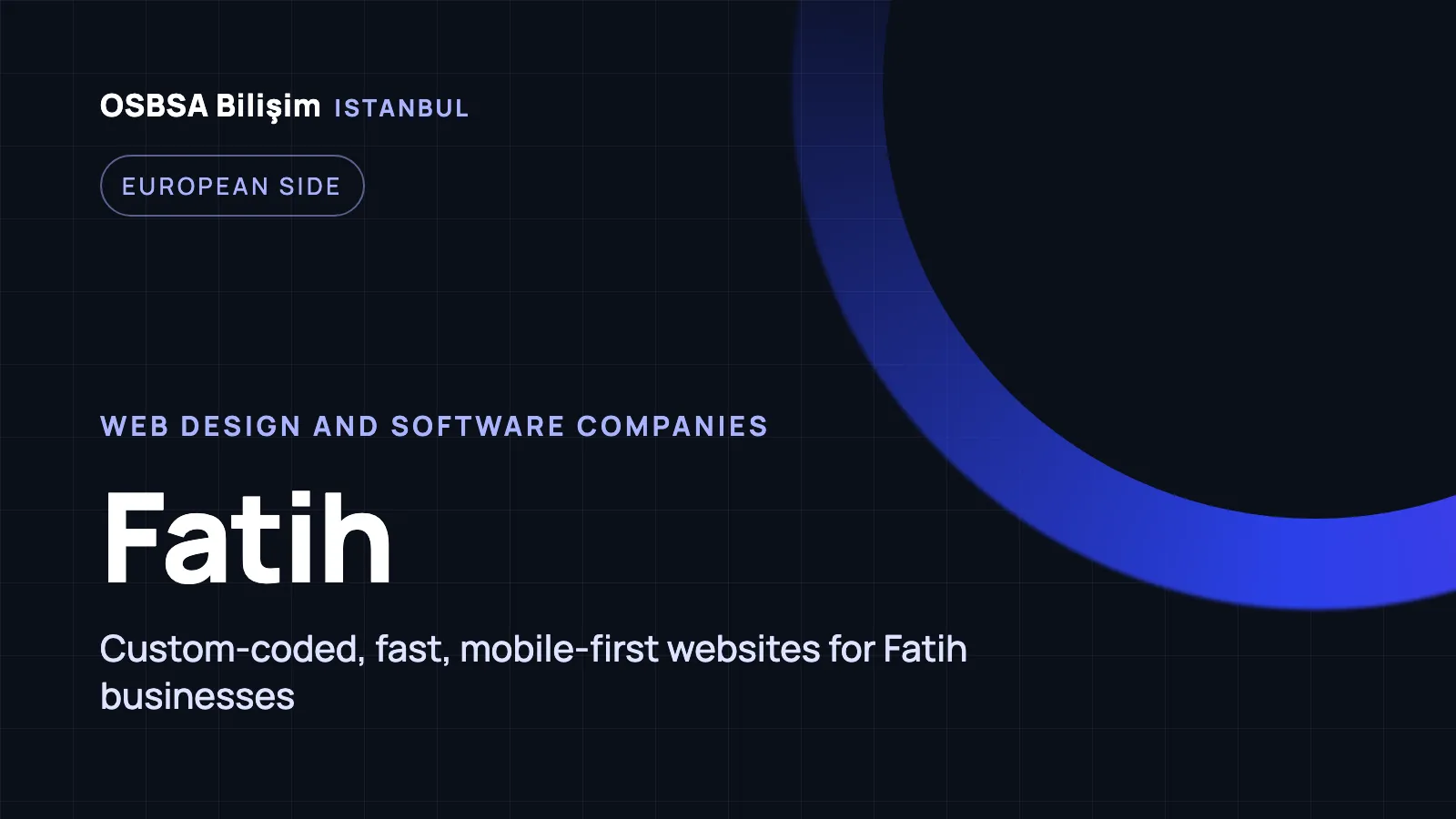 Fatih Web Design - OSBSA Bilişim