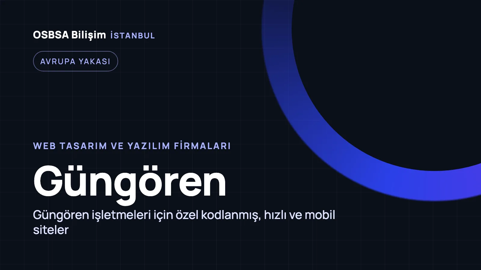 Güngören Web Tasarım - OSBSA Bilişim