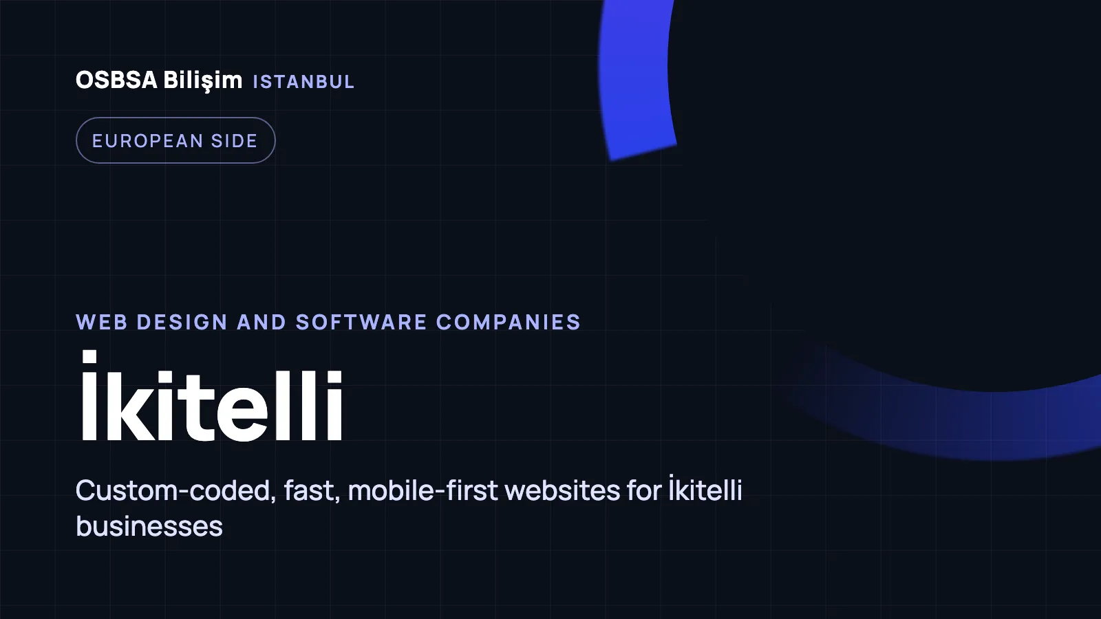 İkitelli Web Design - OSBSA Bilişim