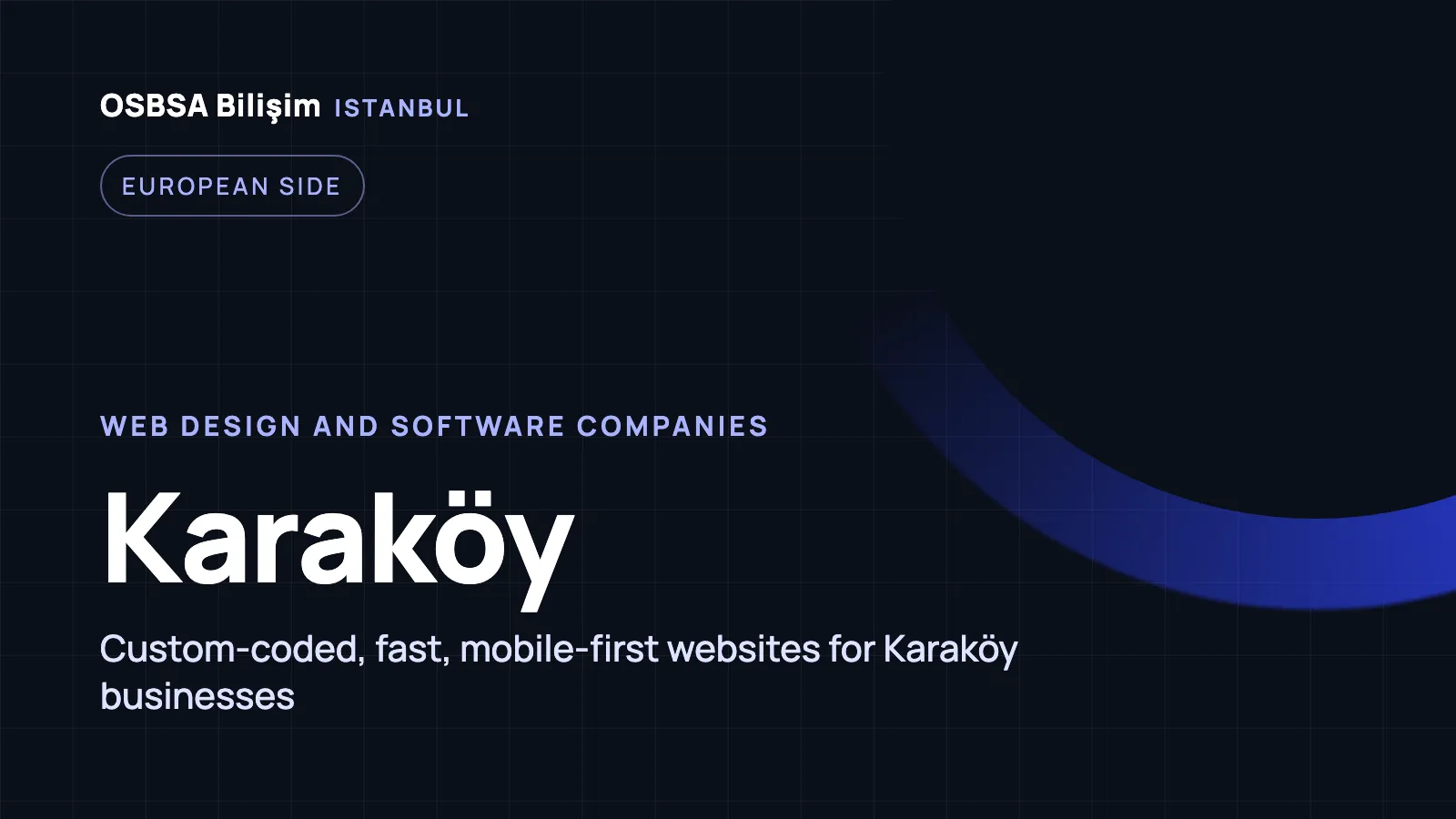 Karaköy Web Design - OSBSA Bilişim