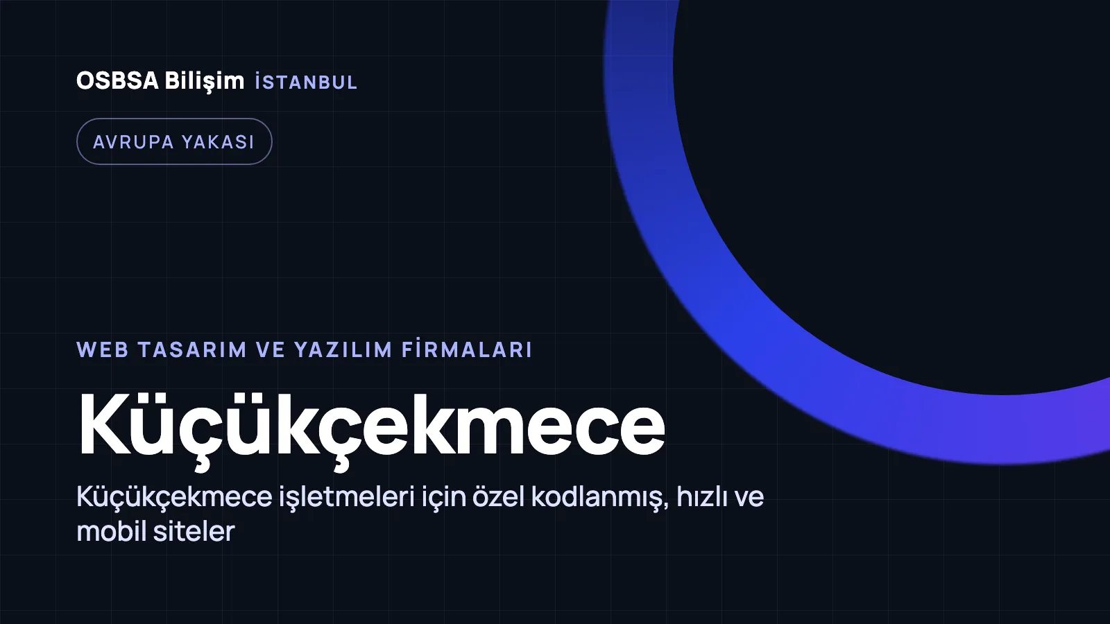 Küçükçekmece Web Tasarım - OSBSA Bilişim
