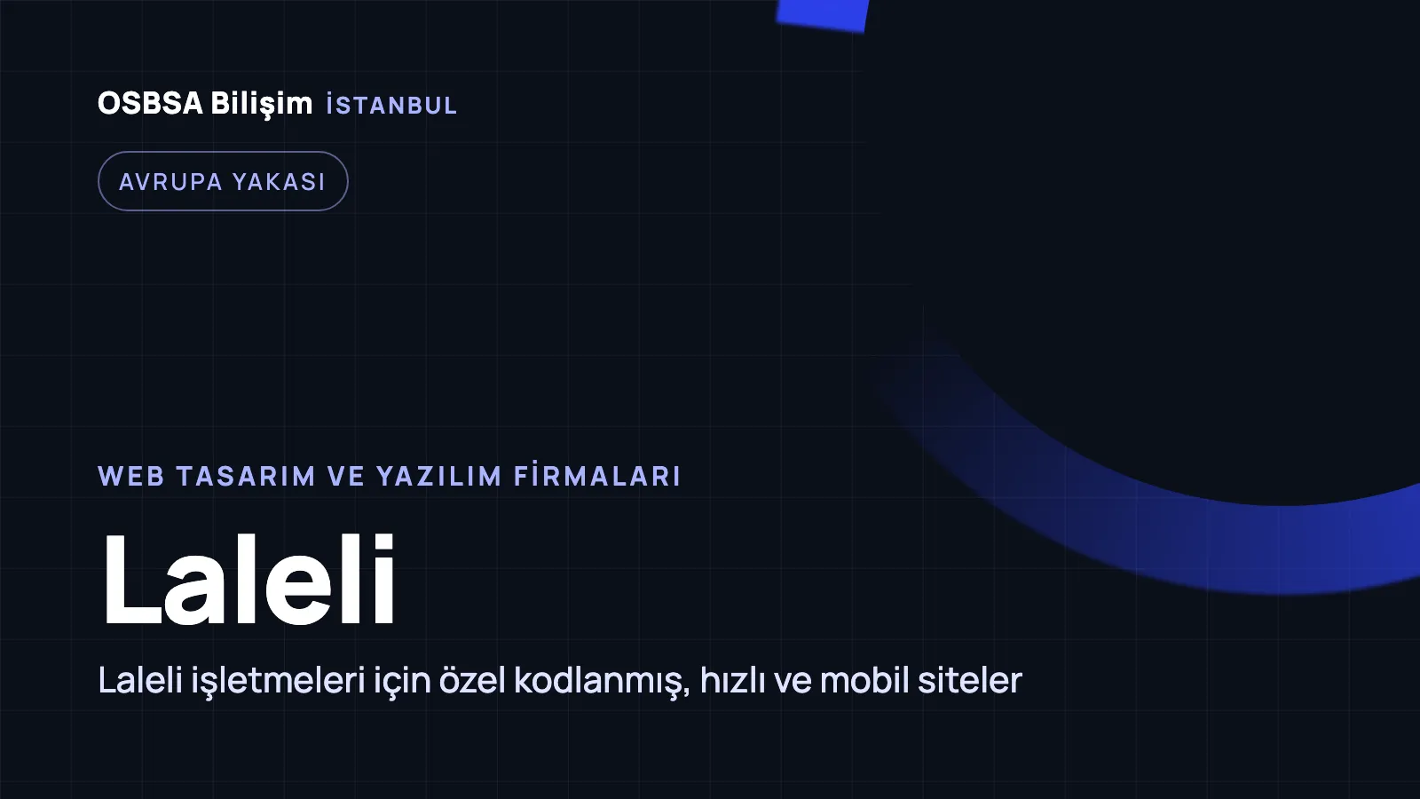 Laleli Web Tasarım - OSBSA Bilişim
