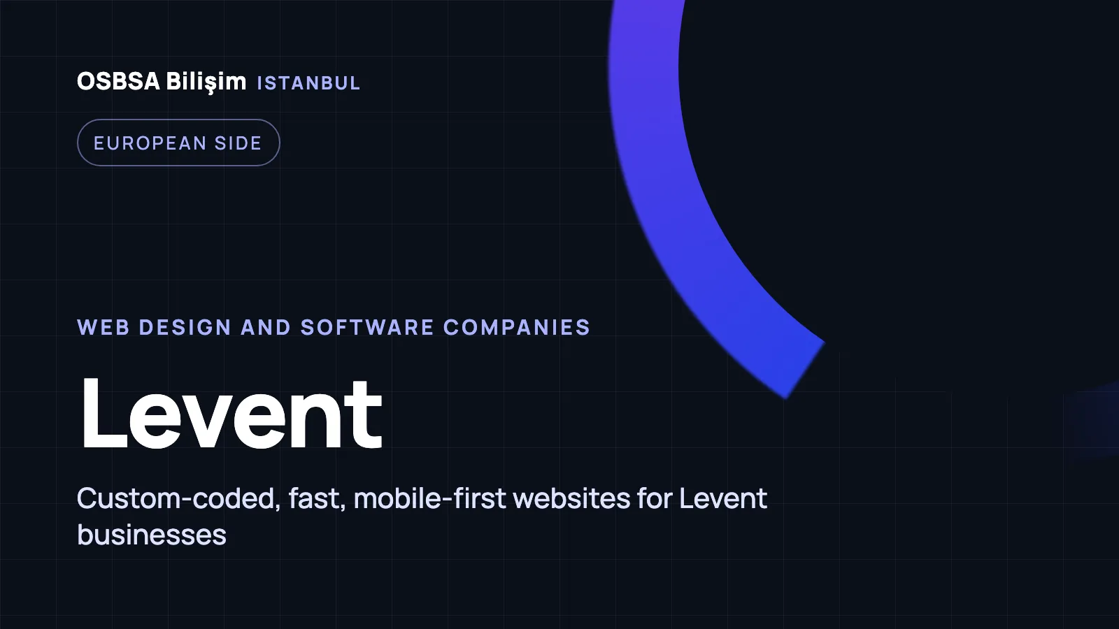 Levent Web Design - OSBSA Bilişim