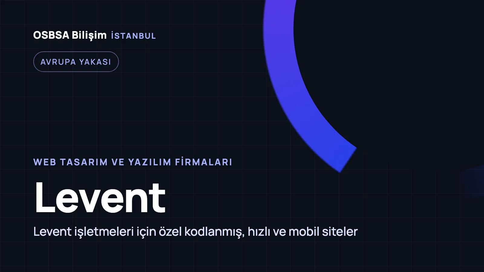 Levent Web Tasarım - OSBSA Bilişim