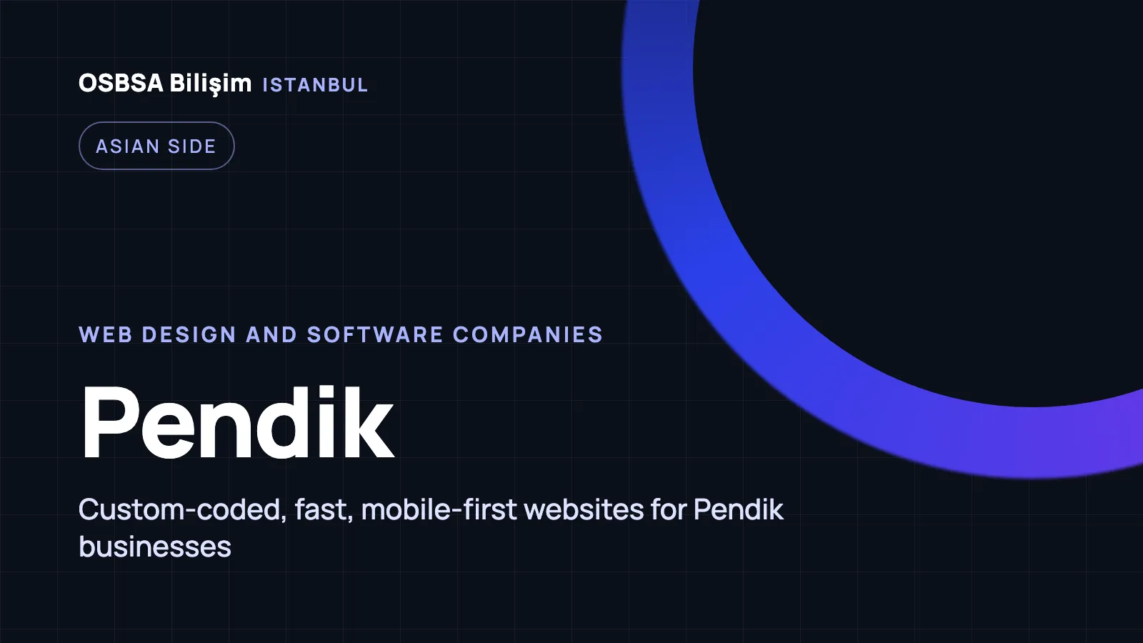 Pendik Web Design - OSBSA Bilişim