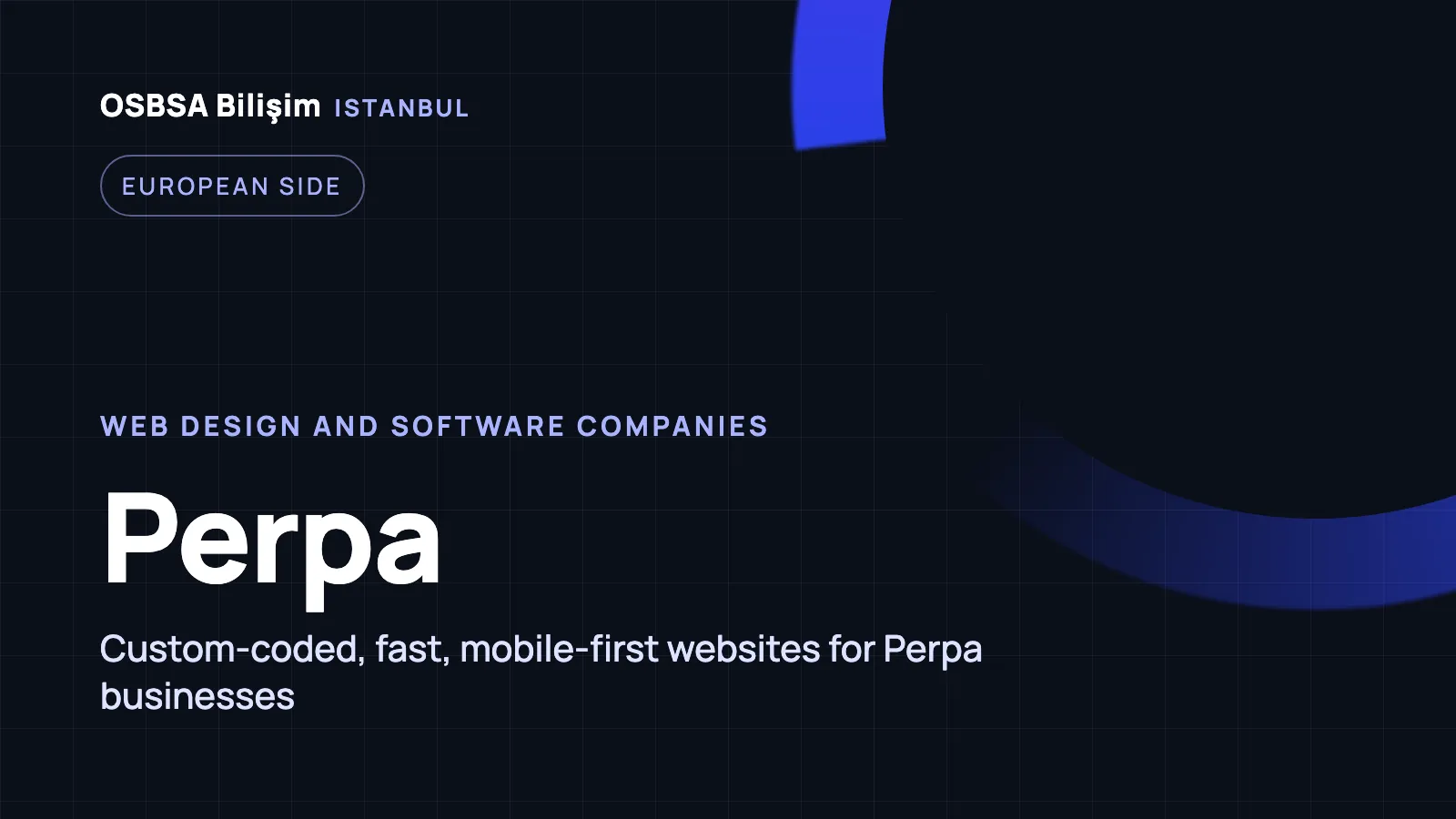 Perpa Web Design - OSBSA Bilişim