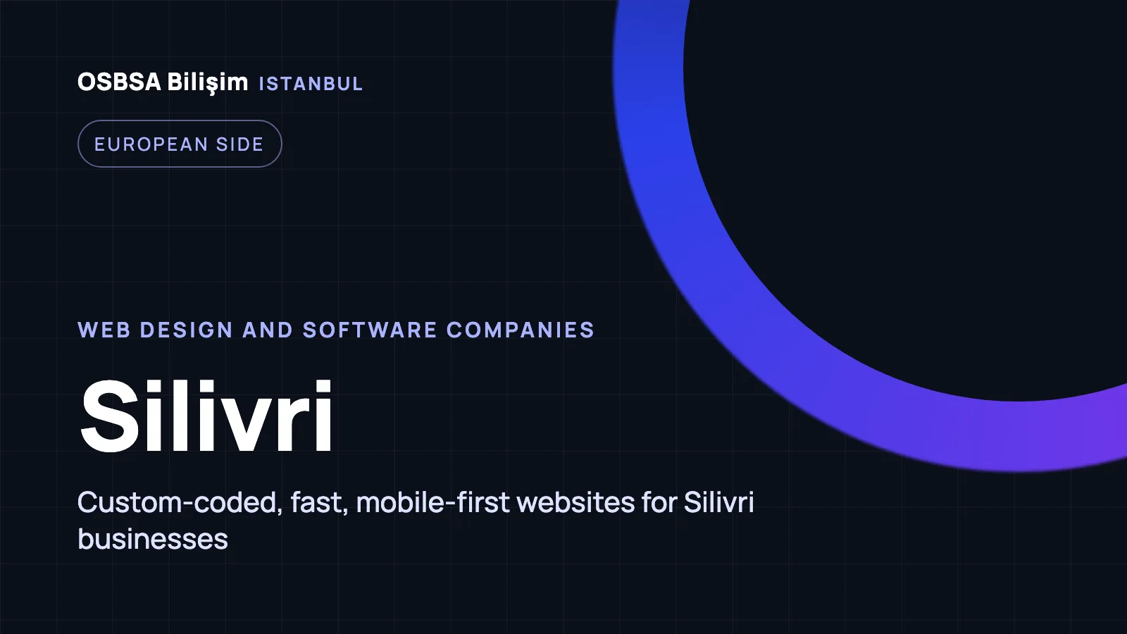 Silivri Web Design - OSBSA Bilişim