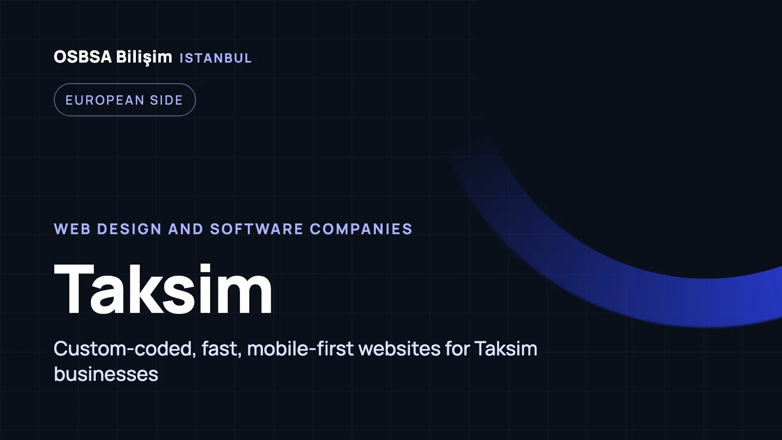 Taksim Web Design - OSBSA Bilişim