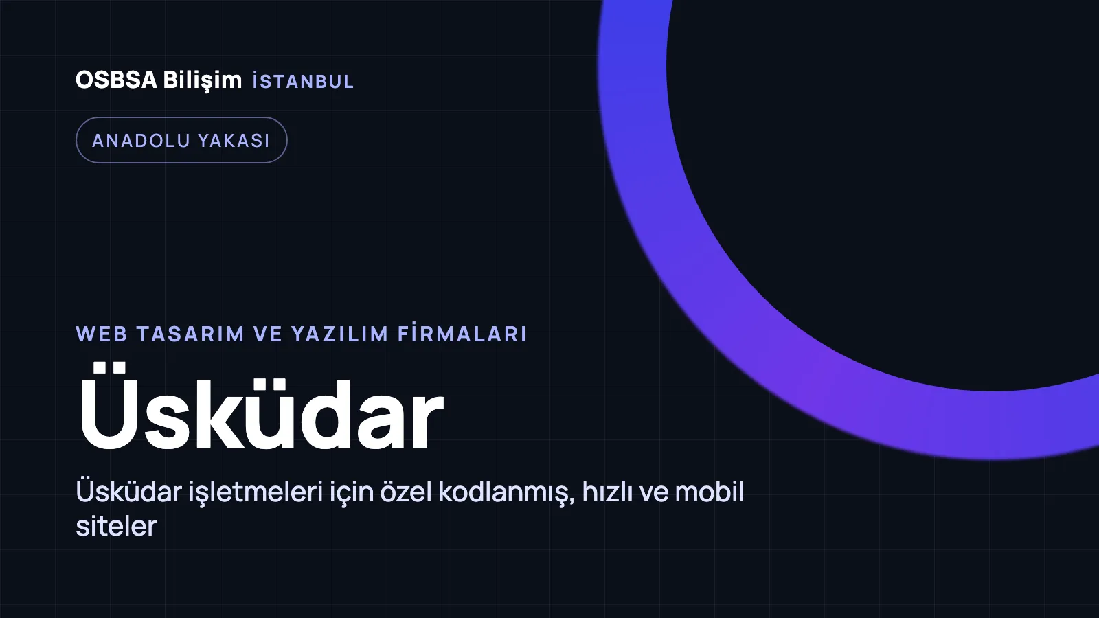 Üsküdar Web Tasarım - OSBSA Bilişim